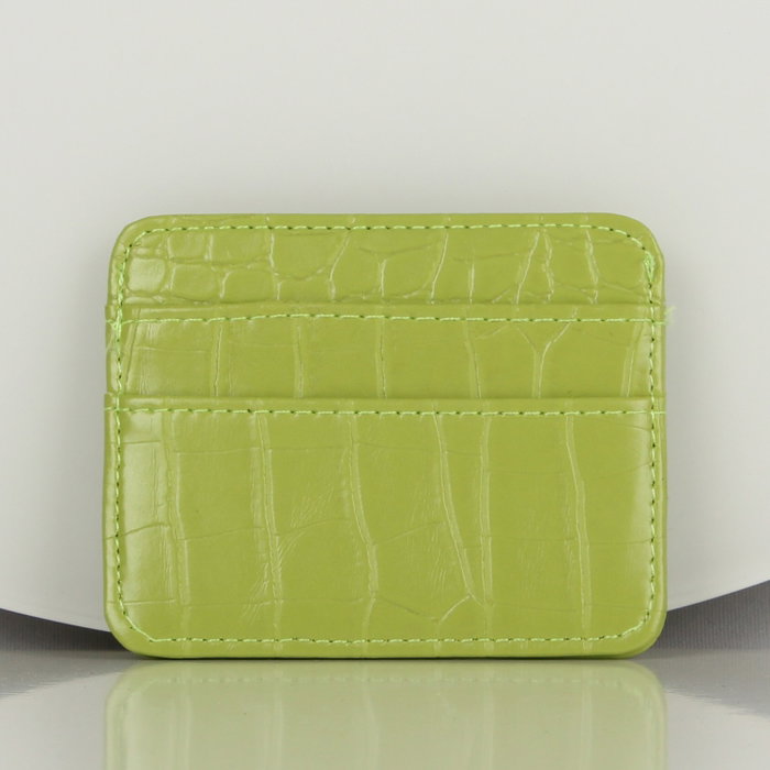 Zoozie Bags Cartera y Tarjetero de Piel Pistacho y Verde